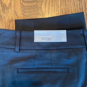 Black Talbots ankle pants, straight leg, brand new with tag, never worn, 16